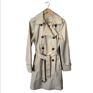LL Bean Classic double breasted trench coat size Medium